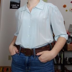Light blue blouse